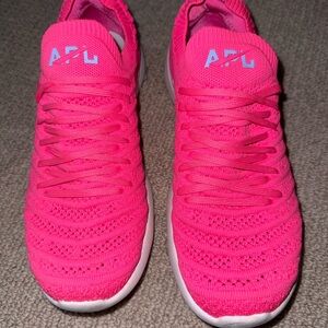 APL Women's TechLoom Knit Sneaker - Hot Pink